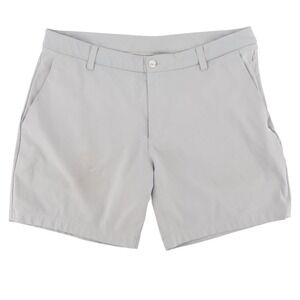 Lululemon Mens 36 Commission Classic Fit 7" Shorts Navy Blue Technical Chino